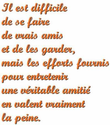 l'amitié